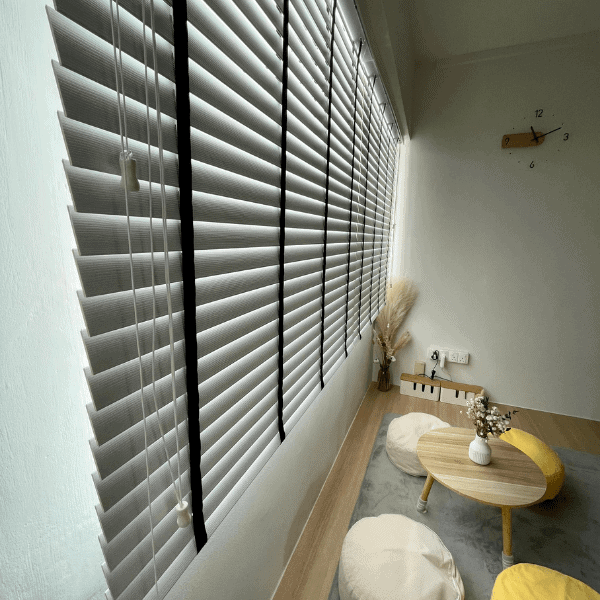 venetian blinds side view